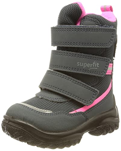 Superfit Baby-Mädchen Snowcat kozaki śniegowe, niebieskie/różowe 8010, 19 EU