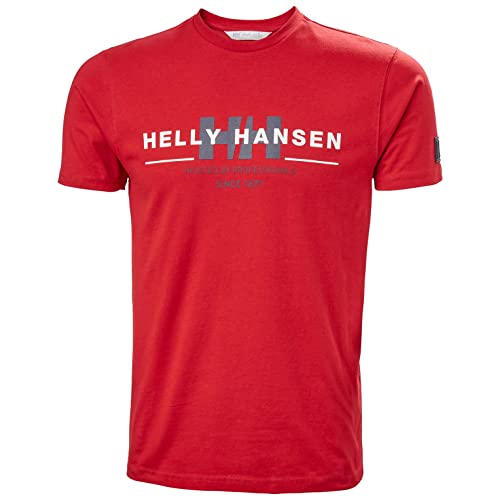 Helly Hansen Męski T-shirt graficzny, czerwony, 68
