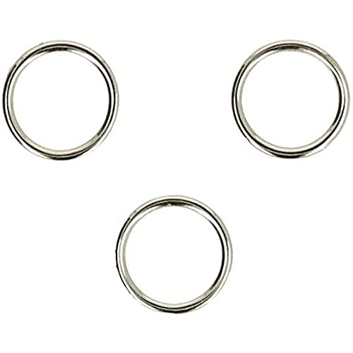 OPRY 78538 metalowy pierścień, metalowy, srebrny, 13 mm, 3 odliczania