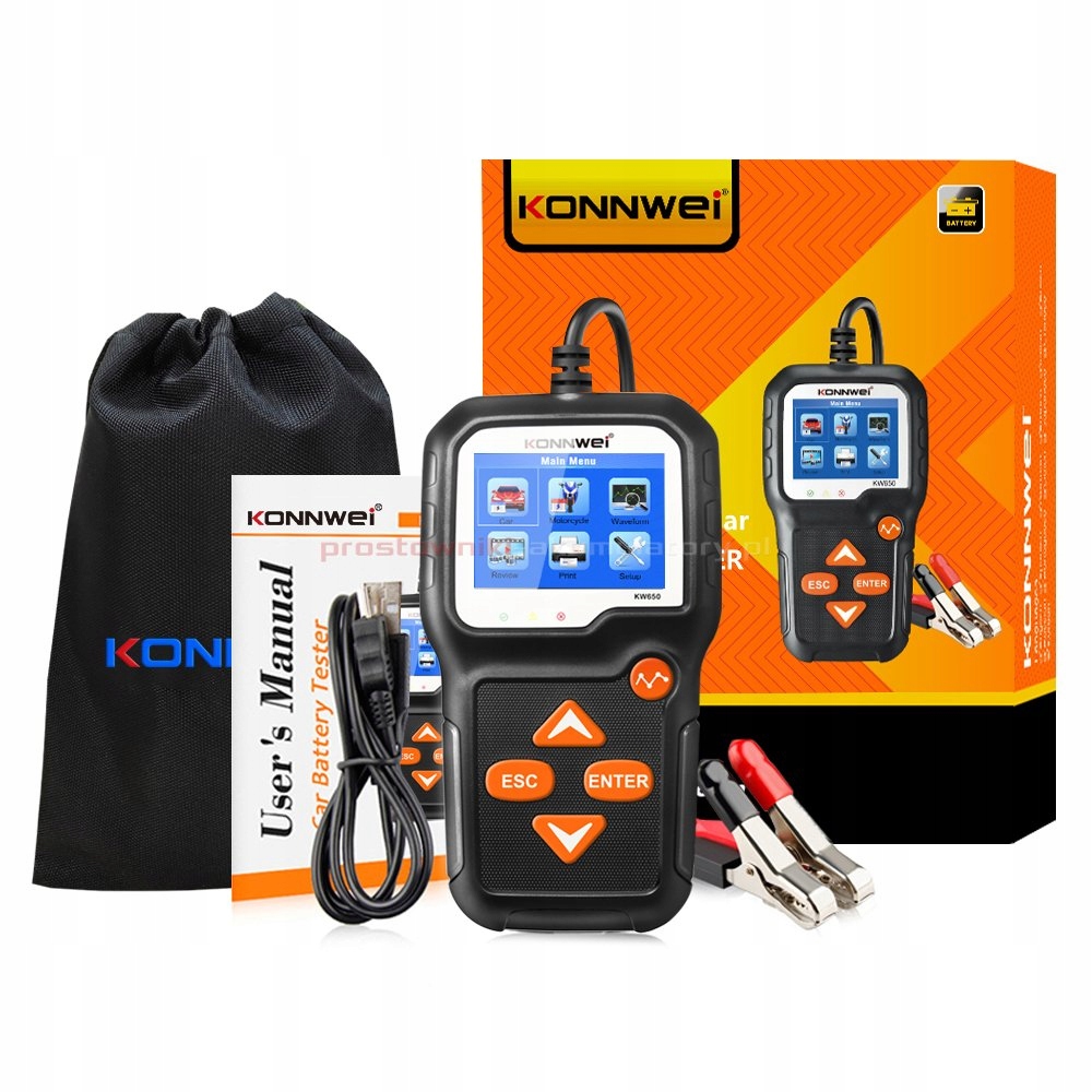 Tester do akumulatorów Konnwei KW650 6v 12v