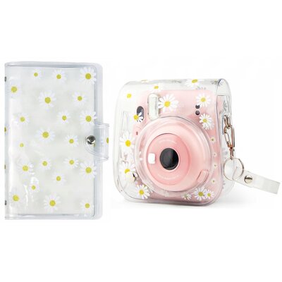 Futerał Etui Fuji Instax Mini 11 + Album Na 96 Zdjęć / Rumianki