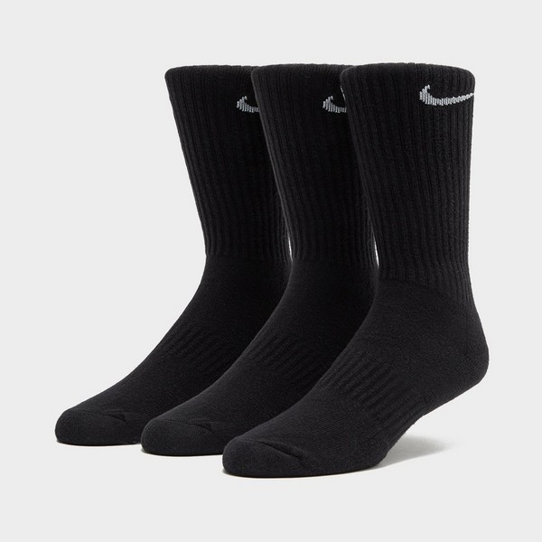 NIKE 6-PACK CUSHIONED TRAINING CREW SOCKS  CZARNY SX7666010 - Nike