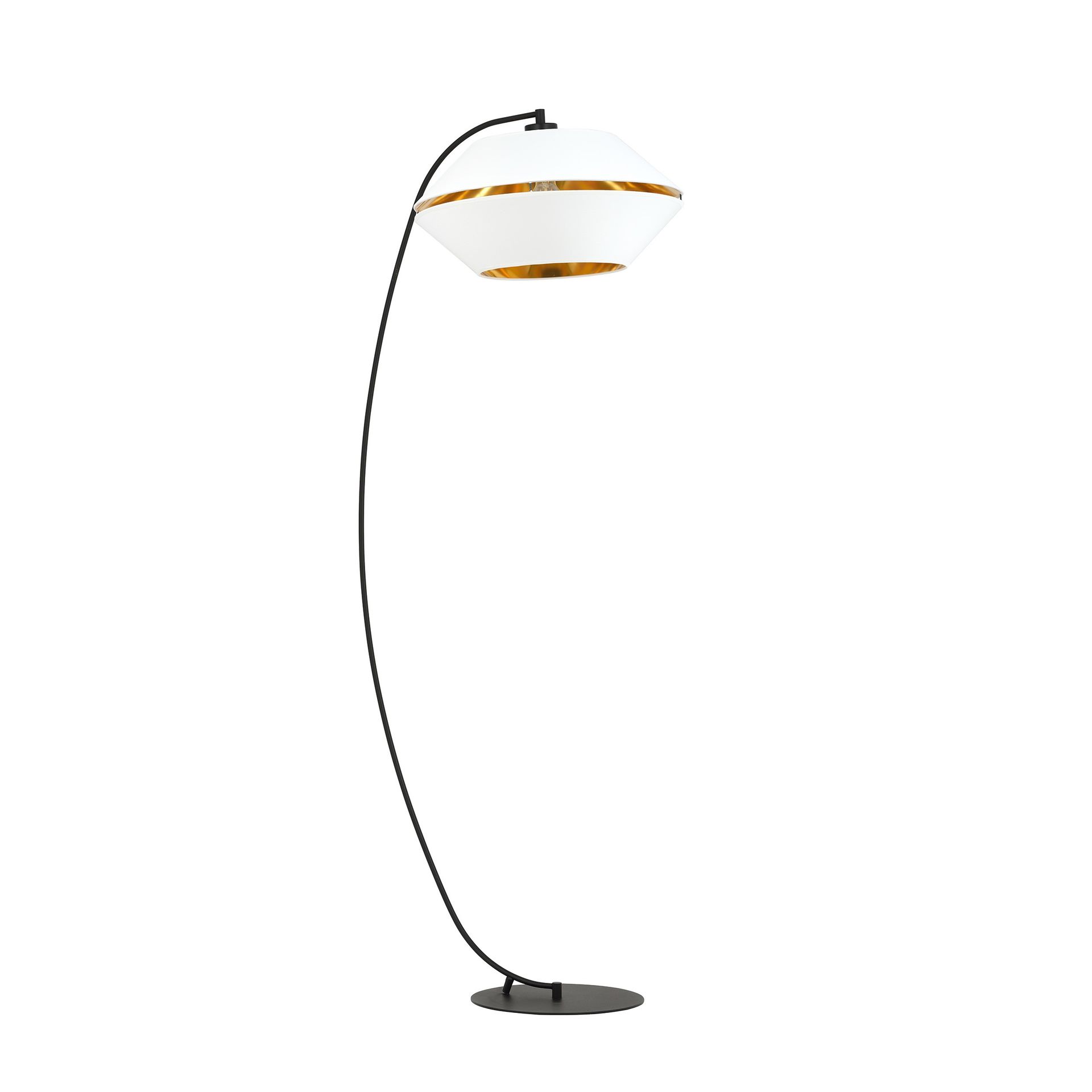 Piano lampa stojąca biało złota 1182/LP Emibig