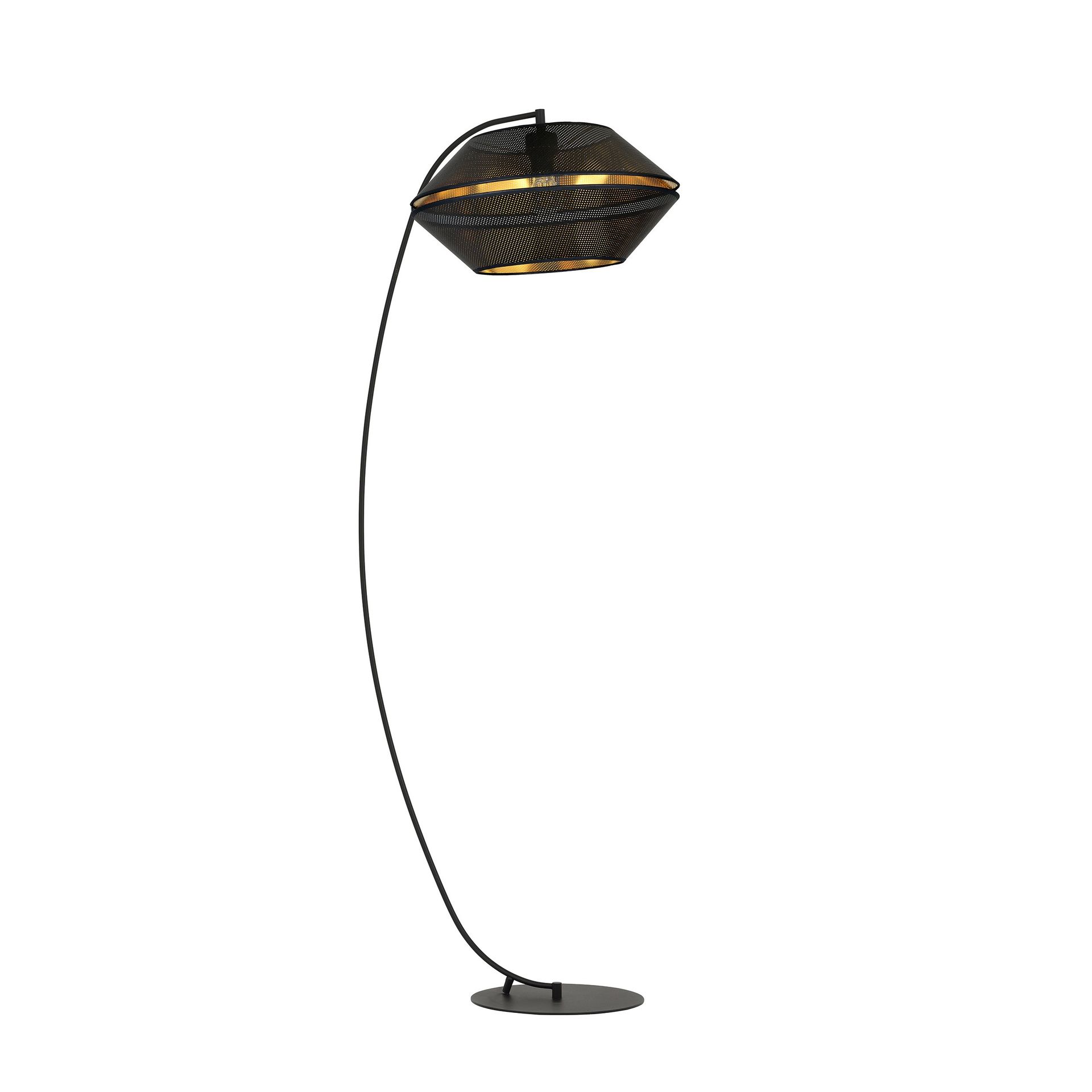 Malia lampa podłogowa czarno złota 1185/LP Emibig
