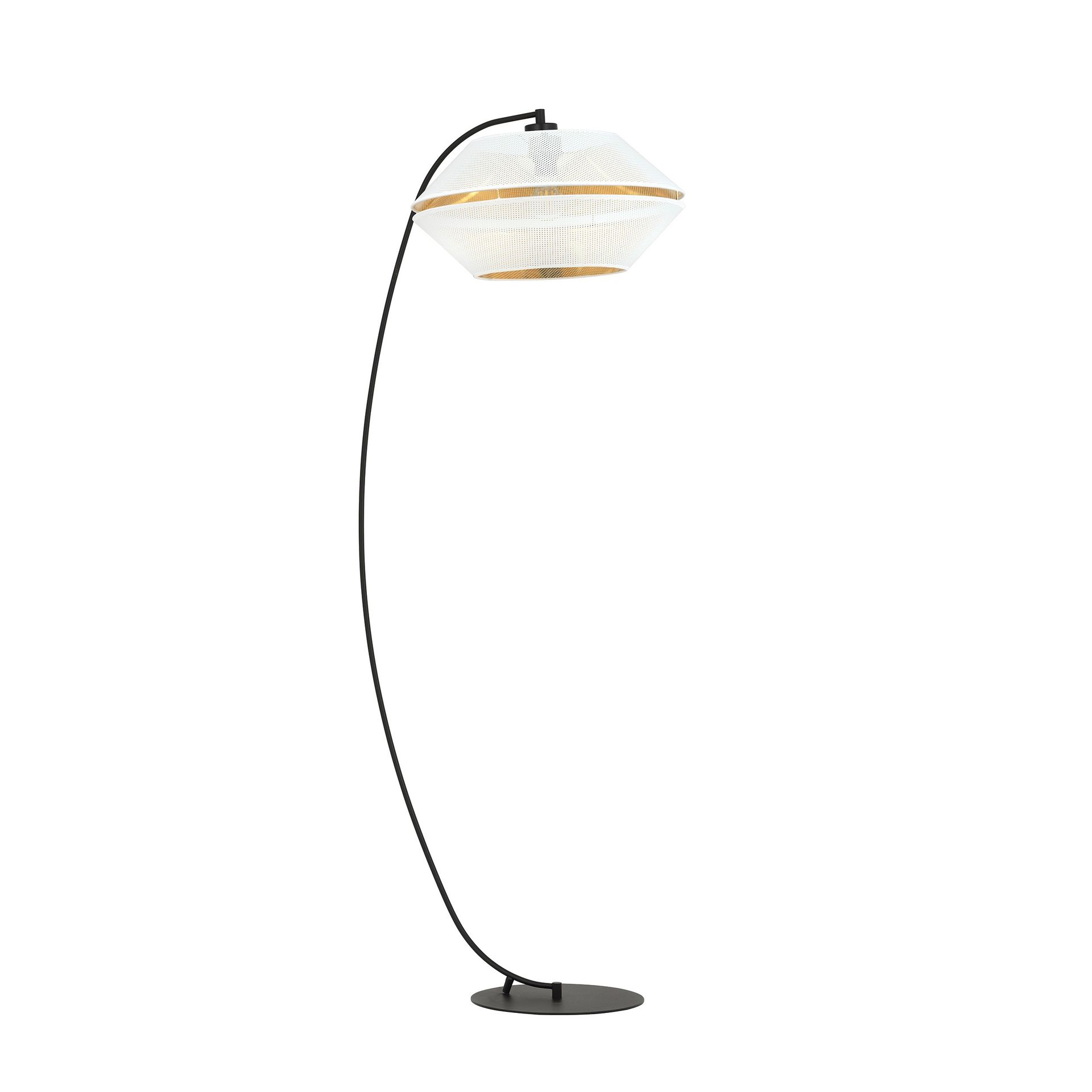 Malia lampa podłogowa biało złota 1184/LP Emibig
