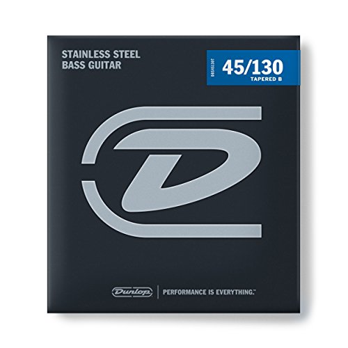 Dunlop DBS45130T Struny basowe ze stali nierdzewnej Medium 5-strunowe w/Tapered B .045-.130 5 strun/zestaw