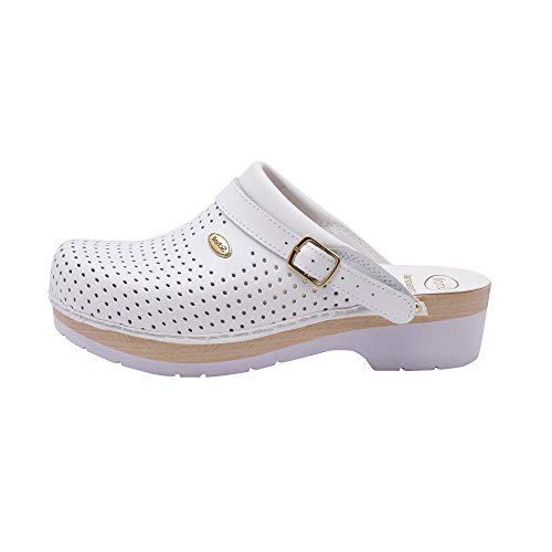 Scholl Clog S/Comf.b/S Ce, sandały męskie, biały, 44 EU