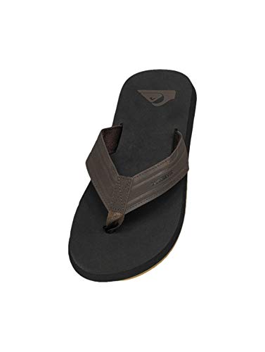 Quiksilver Quiksilver Monkey Wrench sandały męskie, pod prysznic i do kąpieli, Czarny brązowy Black Brown Xckc, 43 EU