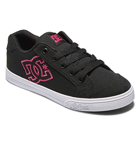 DC Shoes Dziewczęce sneakersy Chelsea, Black Pink Stencil, 30.5 EU