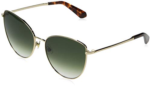 Kate Spade New York Damskie okulary przeciwsłoneczne Dulce/G/S, złoty/zielony cieniowany, 59