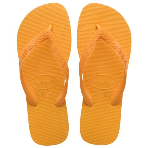 Havaianas Klapki męskie/damskie logo brazylijskie, Pomarańczowy cytrus
