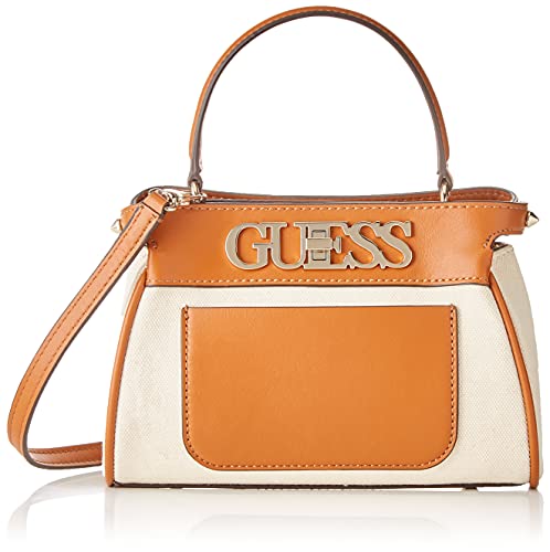 Guess Uptown Chic Sml Trnlck Satchel, Modny, Cog