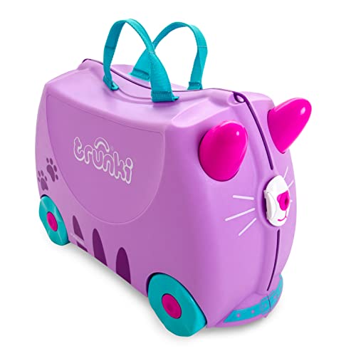 Trunki Walizka dla dzieci i bagaż podręczny dla dzieci: Cassie Cat (Lilac)