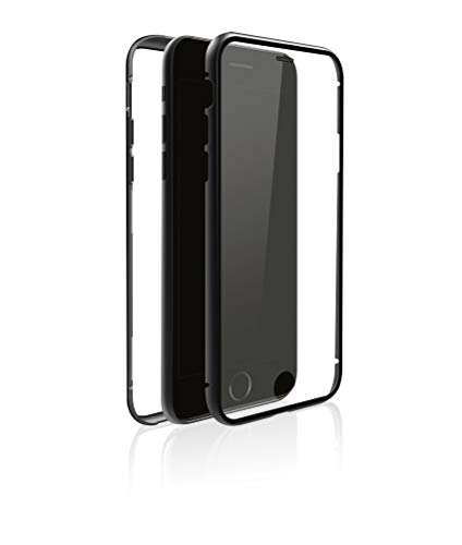 Black Rock - Etui na telefon komórkowy pasuje do Apple iPhone SE 2020-2022/7/8I etui magnetyczne zamknięcie, ochrona przed zarysowaniami (przezroczysty czarny)