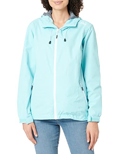 CMP Damska kurtka przeciwdeszczowa Wiatroszczelna i wodoodporna Wp 10,000 WOMAN JACKET FIX HOOD