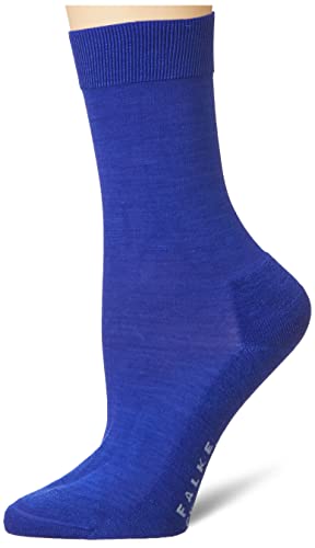 FALKE Damskie skarpety z wełny ClimaWool Sustainable Lyocell Wełna Merynosów Czarno-Szare Więcej kolorów do połowy łydki Termoregulujące ciepłe, oddychające, gładkie na lato lub zimę, 1 para