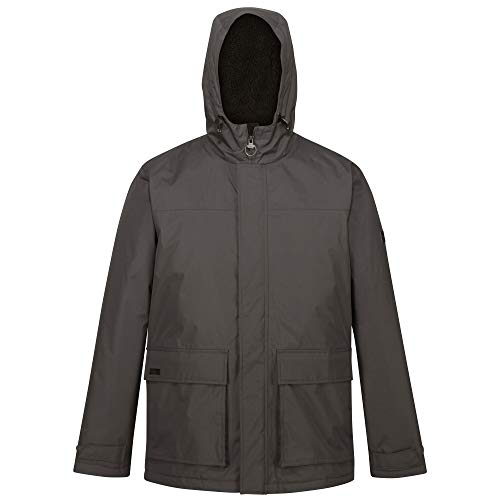 Regatta Męska kurtka Sterling Ii Chaqueta Impermeable, Capucha, Costuras Selladas, Forro Poliéster Con Aislamiento Y Bolsillo Interior De Seguridad