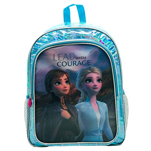 Frozen plecak 2 efekt 5D dziewczęcy srebrny M