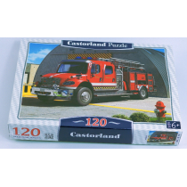 Castorland Puzzle 120 Wóz strażacki CASTOR