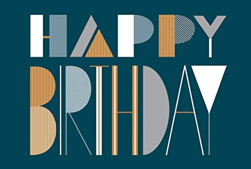 bsb Kartka urodzinowa życzenia urodzinowe – brytyjskie Greetings, Happy Birthday – koperta z papieru typu kraft