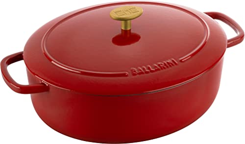 Ballarini, Garnek żeliwny owalny 4.5 l, Czerwony