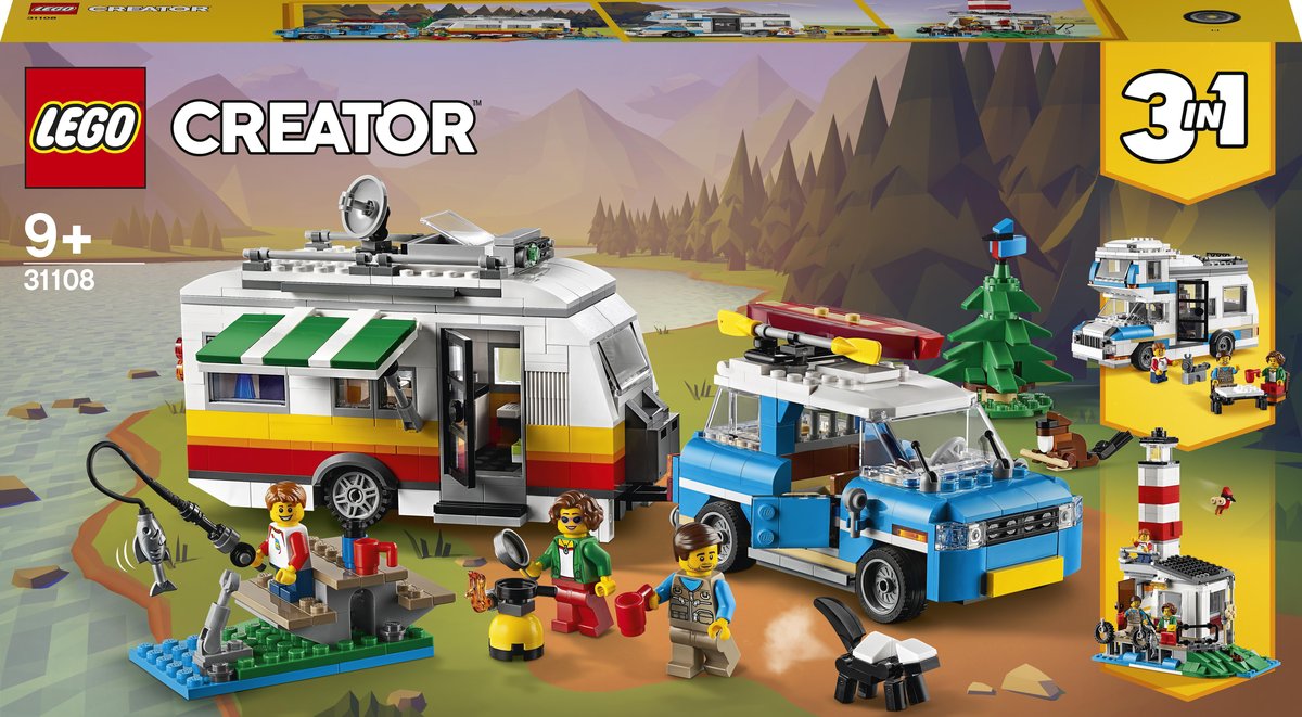 LEGO CREATOR 3w1 WAKACYJNY KEMPING Z RODZINĄ 31108