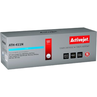 1x Toner ActiveJet Do HP CE411A 2.6k Cyan