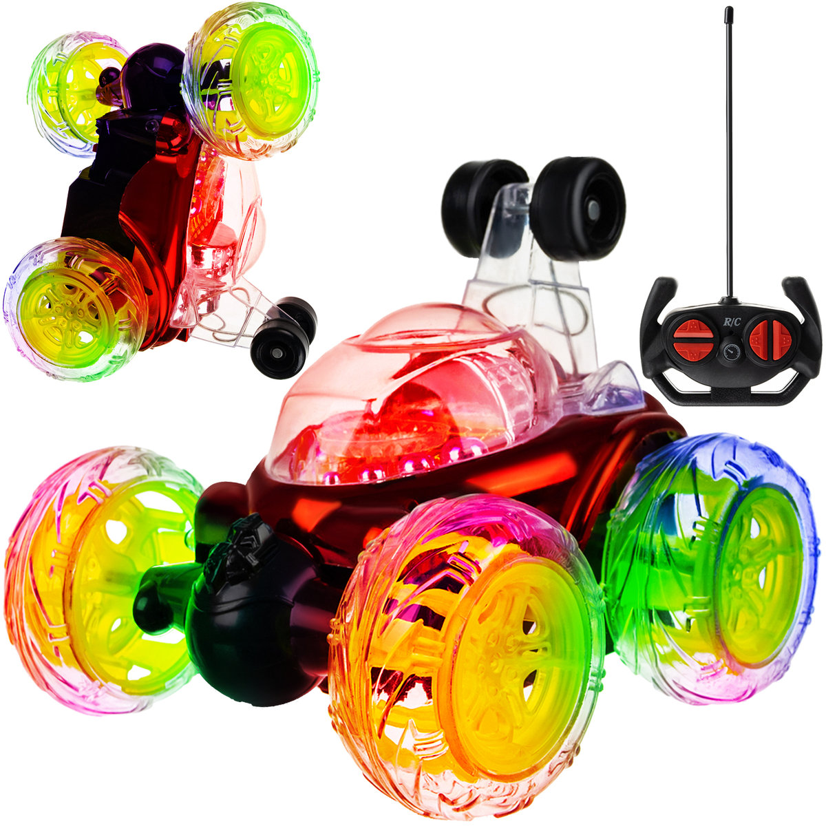 IsoTrade Samochód akrobata "Crazy Twister" czerwony S4694 00004694
