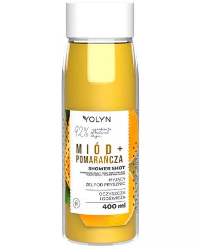 Yolyn myjący żel pod prysznic miód + pomarańcza 400 ml