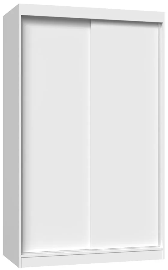 Biała szafa wnękowa na ubrania 120 cm K1-L94