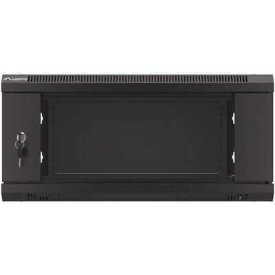 Lanberg Szafa instalacyjna wisząca 19'' 4U 600X600mm czarna (drzwi szkalne) (SPL1OKS00110 [4984537])