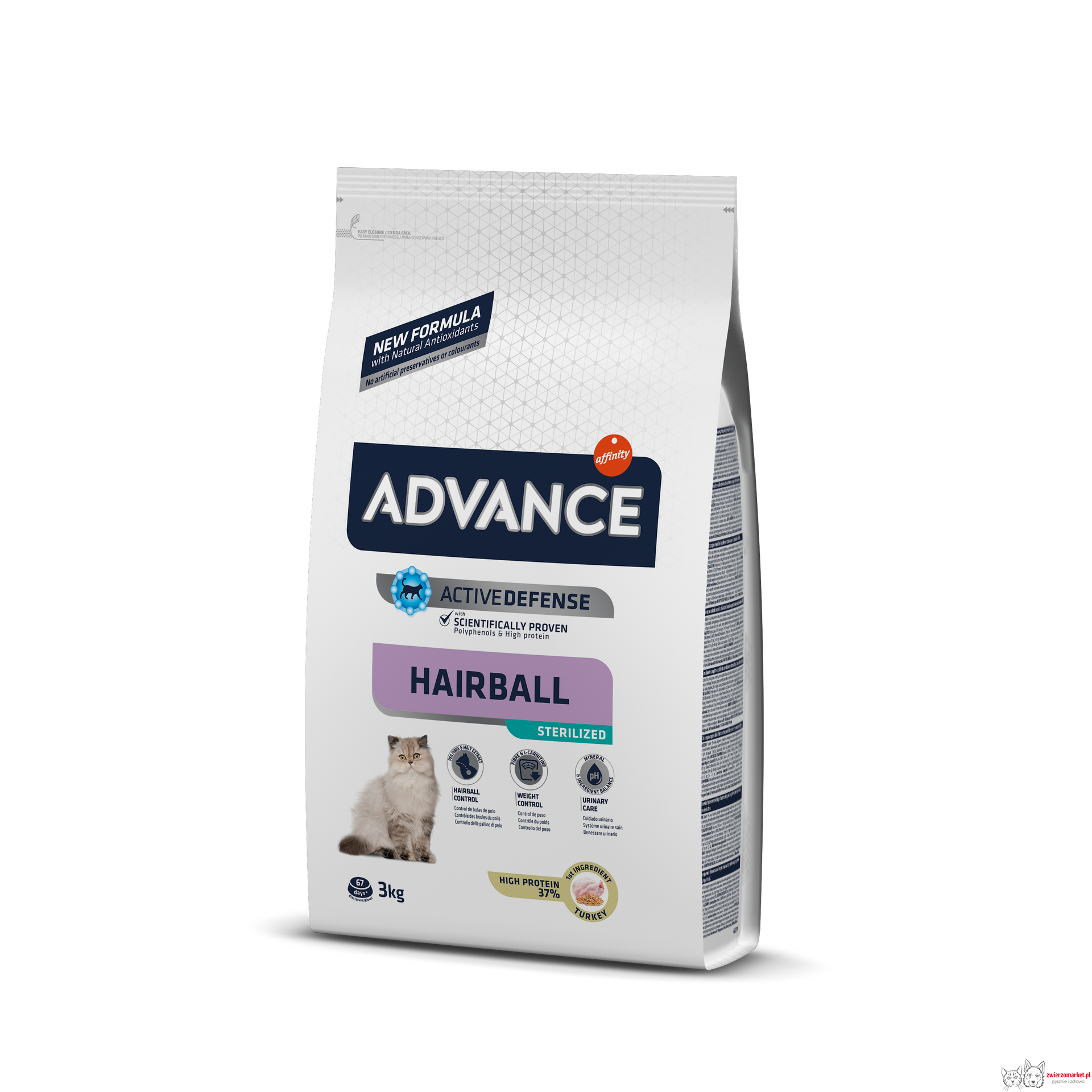 ADVANCE Hairball Sterilized - sucha karma dla kotów sterylizowanych 3kg [923915]