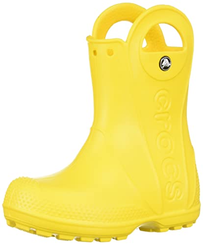 Crocs Dziecięce buty dziecięce Handle It Rain Boot, żółty, 34/35 EU