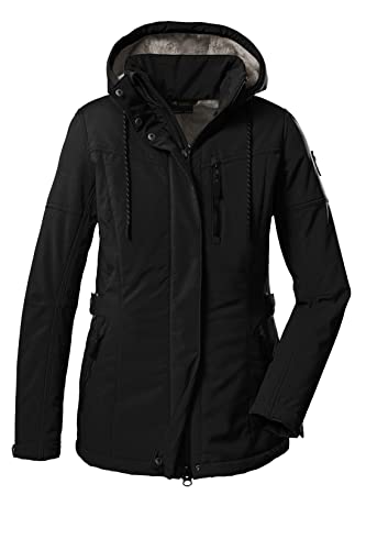 G.I.G.A. DX (GIGEQ damska kurtka softshell z odpinanym kapturem GW 26 WMN SFTSHLL JCKT, czarna, 50, 38545-000