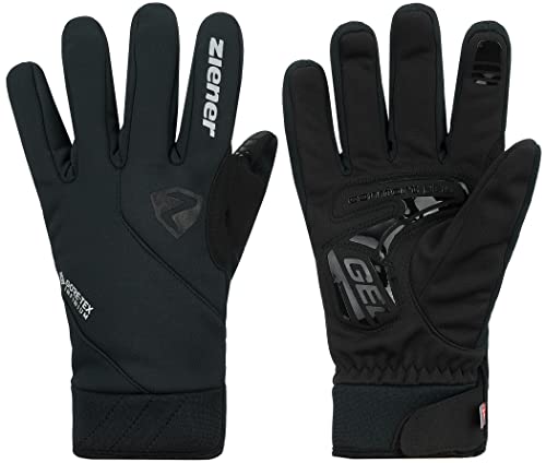 Ziener Męskie rękawiczki rowerowe Donni GTX INF PR na zimę, Primaloft, Gore-Tex Infinium, czarne, 9,5