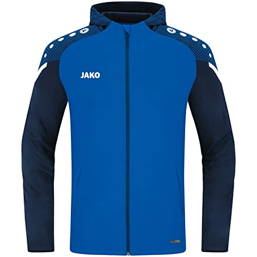 JAKO Męska kurtka z kapturem Performance, Royal/Marine, XL