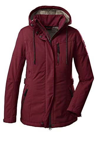 G.I.G.A. DX (GIGEQ damska kurtka softshell z odpinanym kapturem GW 26 WMN SFTSHLL JCKT, głęboka czerwień, 42, 38545-000