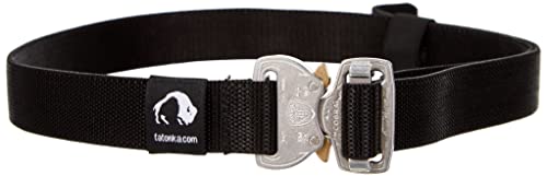 Tatonka Quick Release Stretch Belt 25 mm - pasek z zapięciem Cobra i elastycznym paskiem - długość: 100 cm/szerokość: 2,5 cm (srebrny)