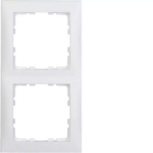 Hager polo S.1 Ramka podwójna biały mat 10129909 10129909