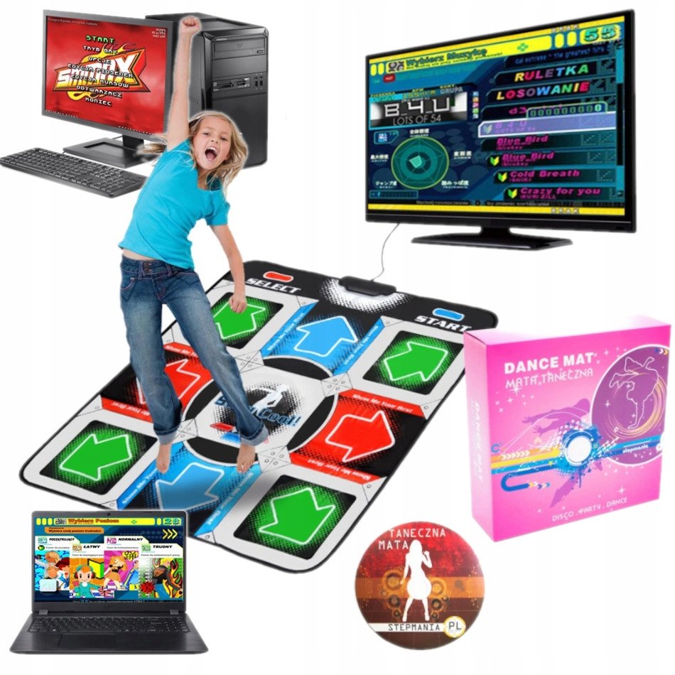 Mata Do Tańczenia Taneczna Laptop Pc Tv Stepmania U500