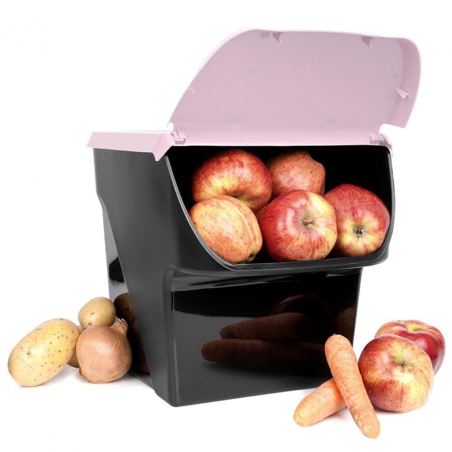 Pojemnik na warzywa owoce cebulę ziemniaki czosnek do przechowywania 13 l kod: O-730510-R