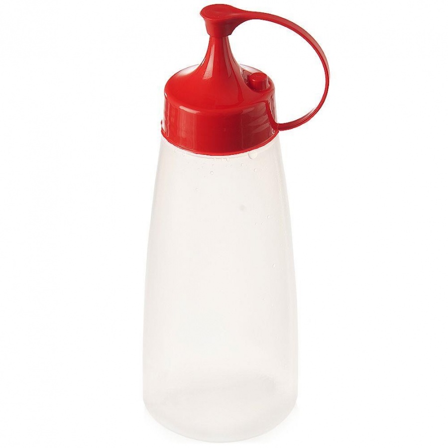 Butelka z dozownikiem i zatyczką / dyspenser pojemnik do sosów 525 ml kod: O-152912