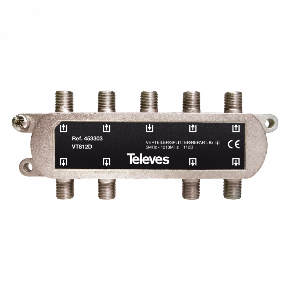 Rozgałęźnik antenowy rtv 8-drożny F8D 453303 TELEVES