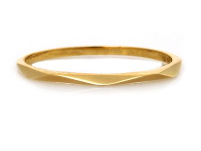 Złoty pierścionek 333 wąski nowoczesny