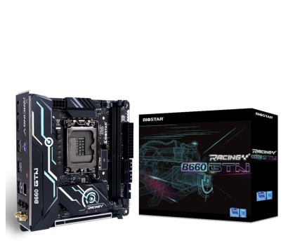 Biostar B660GTN - motherboard - mini ITX - LGA1700 Socket - B660 Płyta główna - Intel B660 - Intel LGA1700 socket - DDR4 RAM - Mini-ITX B660GTN