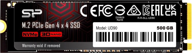 Dysk SSD Silicon Power UD90 500GB M.2 PCIe NVMe Gen4x4 NVMe 1.4 4800/3700 MB/s