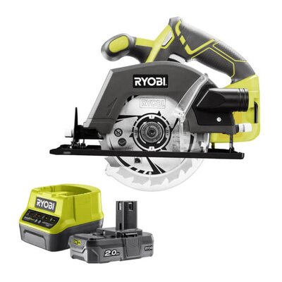 RYOBI Pilarka tarczowa R18CSP-0 + Akumulator RYOBI ONE+ RC18120-120 2Ah 18V + ładowarka