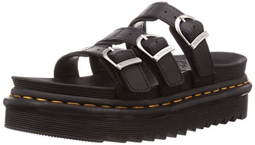 Dr. Martens Sandały damskie Blaire Slide, Czarna skóra hydro - 42 EU