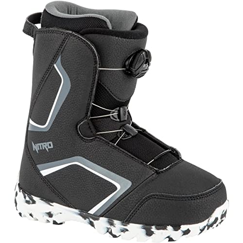 Nitro Unisex – Droid BOA ´22 Snowboardboot, BLK-WHT-Charcoal, 210