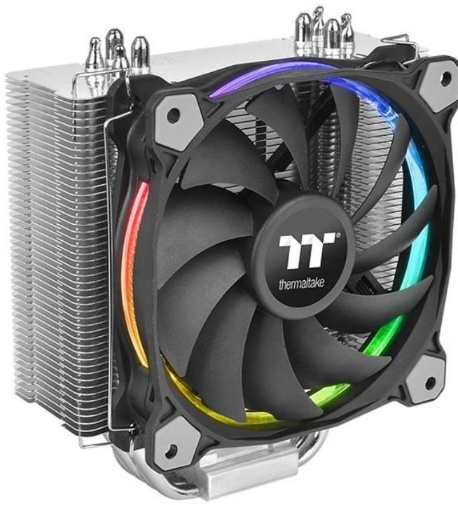 Thermaltake Chłodzenie CPU Riing Silent 12 RGB edycja Sync wentylator 92mm TDP 150W) (CL-P052-AL12SW-A)